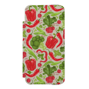 Coque-portefeuille iPhone 5 Incipio Watson™ Motif lumineux des légumes frais