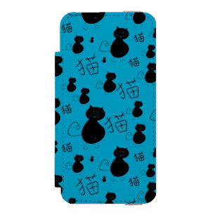 Coque-portefeuille iPhone 5 Incipio Watson™ Motif mignon de minou