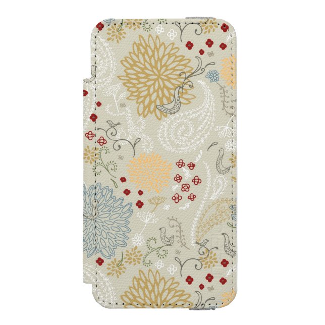 Coque Portefeuille Incipio Pour iPhone motif montrant le jardin bouclé (Folio Devant)