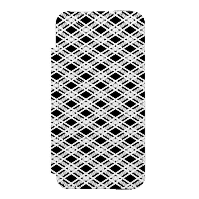 Coque Portefeuille Incipio Pour iPhone Motif rayé de plaid (Folio Devant)