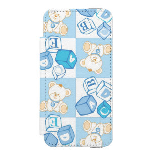 Coque-portefeuille iPhone 5 Incipio Watson™ Motif vérifié d'ours de nounours