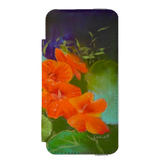 Coque-portefeuille iPhone 5 Incipio Watson™ Nasturtium Bloom - Botanical Pastel