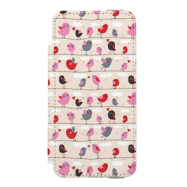 Coque Portefeuille Incipio Pour iPhone Oiseaux dans l'amour (Folio Devant)