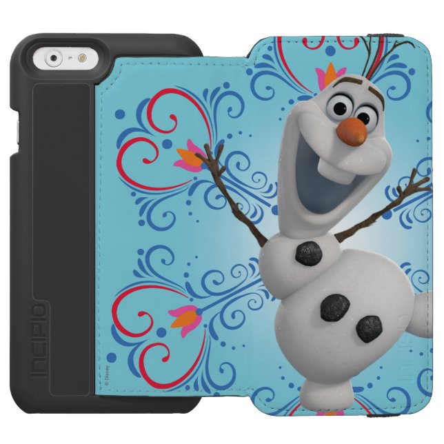 Coque Portefeuille Incipio Pour iPhone Olaf | Cadre cardiaque (Folio Ouvert)