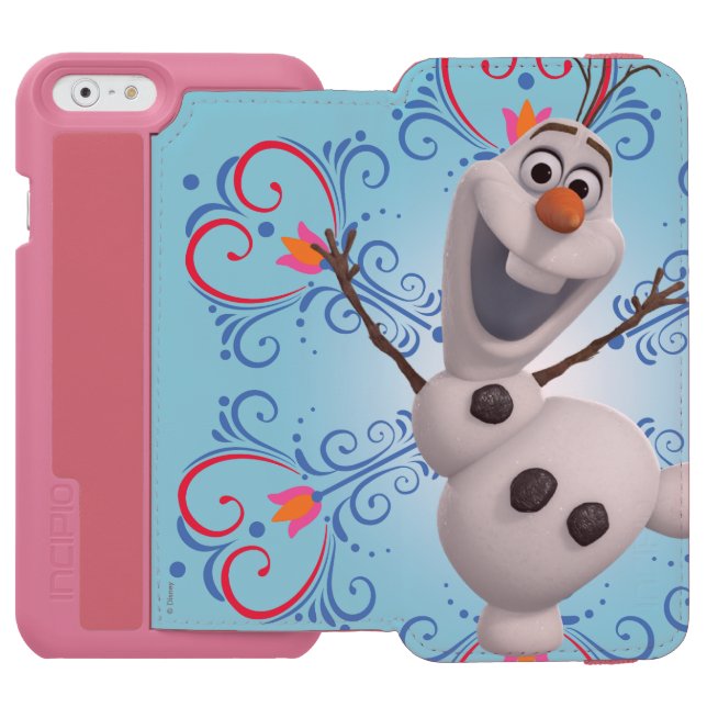 Coque Portefeuille Incipio Pour iPhone Olaf | Cadre cardiaque (Folio Ouvert)