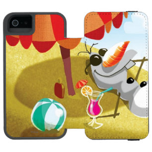 Coque-portefeuille iPhone 5 Incipio Watson™  Olaf  Chillin' au soleil