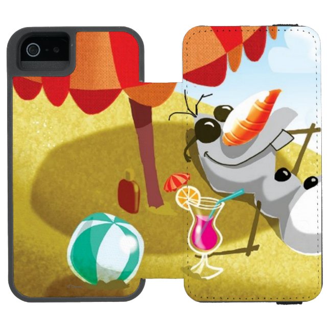Coque Portefeuille Incipio Pour iPhone  Olaf| Chillin' au soleil (Folio Ouvert)