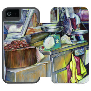 Coque-portefeuille iPhone 5 Incipio Watson™ Où est le curry de tête de poisson ? Singapour