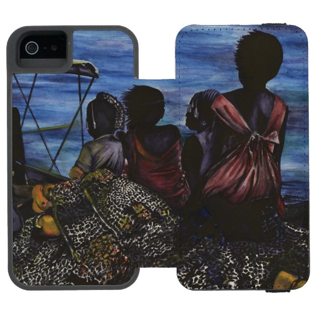 Coque Portefeuille Incipio Pour iPhone Où est papa ? L'île Harbour (Folio Ouvert)