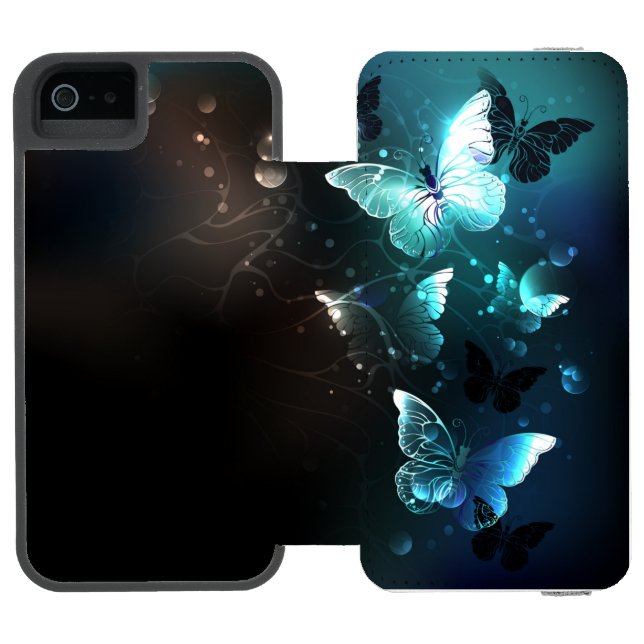 Coque Portefeuille Incipio Pour iPhone Papillons de nuit (Folio Ouvert)