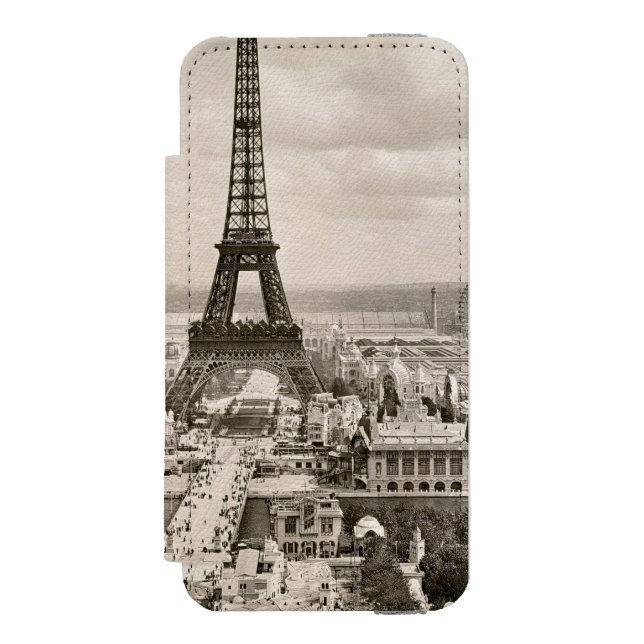 Coque Portefeuille Incipio Pour iPhone Paris : Tour Eiffel, 1900 (Folio Devant)