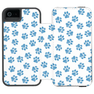 Coque-portefeuille iPhone 5 Incipio Watson™ Patrouilles de Doodle, Paws de Chien, Paws Bleus