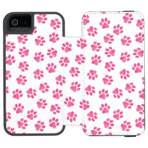 Coque-portefeuille iPhone 5 Incipio Watson™ Patrouilles De Doodle, Paws De Chien, Paws Roses