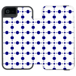 Coque-portefeuille iPhone 5 Incipio Watson™ Pois Bleus de la Marine, Motif à points Polka, poi