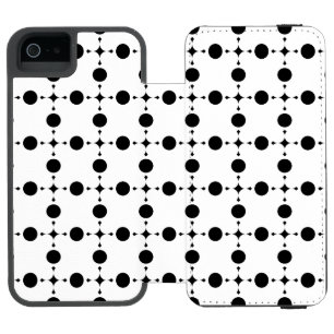 Coque-portefeuille iPhone 5 Incipio Watson™ Pois noirs, Motif à points Polka, points, pointill