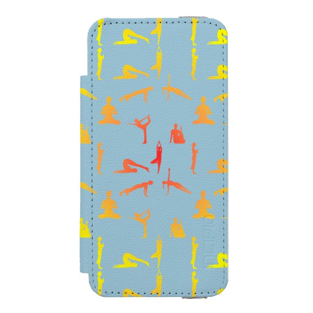 Coque Portefeuille Incipio Pour iPhone Poses de yoga (Folio Devant)