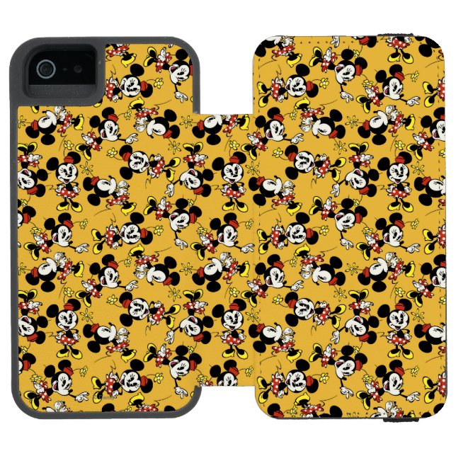 Coque Portefeuille Incipio Pour iPhone Principaux raccourcis Mickey | Minnie Souris Motif (Folio Ouvert)