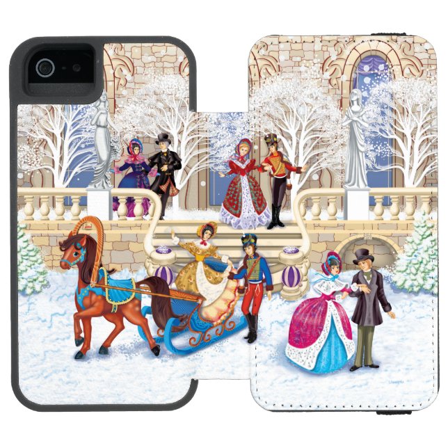 Coque Portefeuille Incipio Pour iPhone Promenade hivernale (Folio Ouvert)