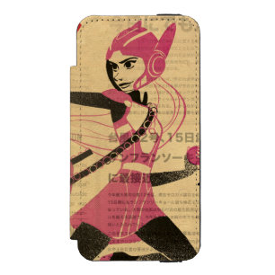 Coque-portefeuille iPhone 5 Incipio Watson™ Propagande de citron miel