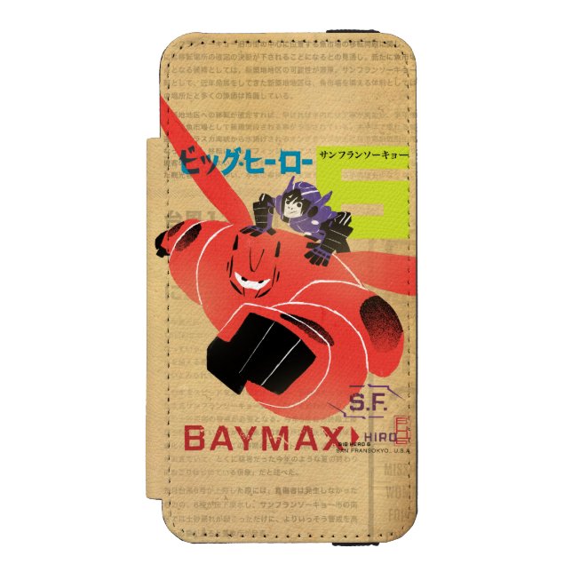 Coque Portefeuille Incipio Pour iPhone Propagande Hiro Et Baymax (Folio Devant)