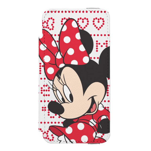 Coque Portefeuille Incipio Pour iPhone Red Minnie | Cute (Folio Devant)