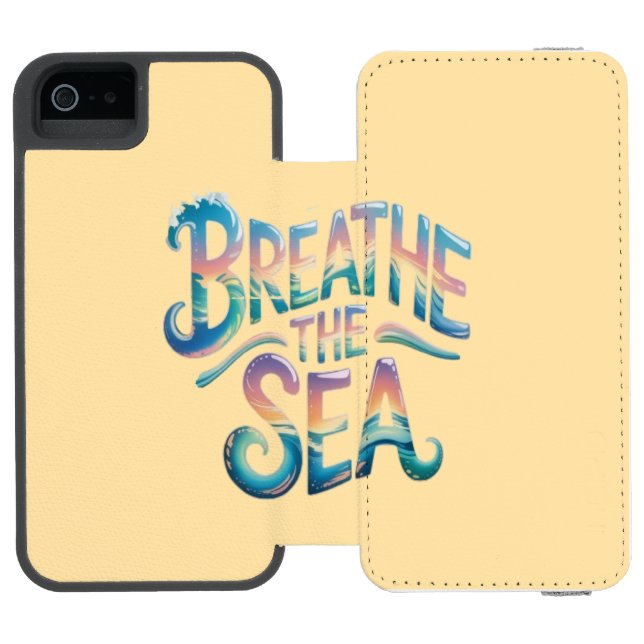 Coque Portefeuille Incipio Pour iPhone Respire la mer (Folio Ouvert)