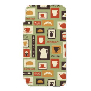 Coque-portefeuille iPhone 5 Incipio Watson™ Rétro motif avec des plats de cuisine pour le