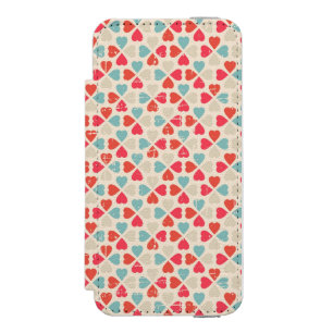 Coque-portefeuille iPhone 5 Incipio Watson™ Rétro motif de Saint-Valentin