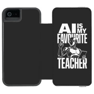 Coque-portefeuille iPhone 5 Incipio Watson™ Révolution de l'IA – Le Futur de l'Apprentissage