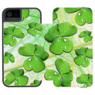 Coque-portefeuille iPhone 5 Incipio Watson™ Shamrock vert St Patrick iPhone 5 Coque-Mate