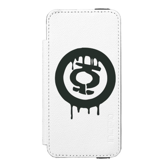 Coque Portefeuille Incipio Pour iPhone Symbole de peinture à lanterne verte (Folio Devant)