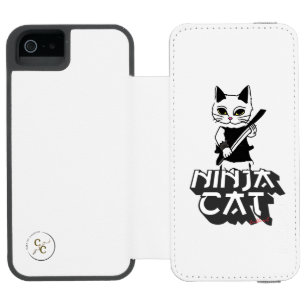 Coque-portefeuille iPhone 5 Incipio Watson™ T-shirt chat Ninja