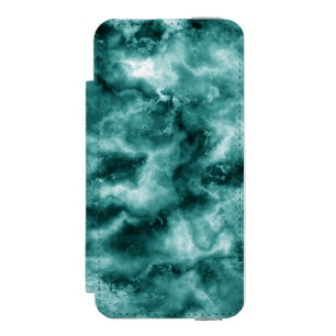 Coque-portefeuille iPhone 5 Incipio Watson™ Texture de marbre vert-foncé