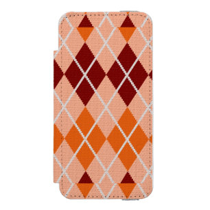 Coque-portefeuille iPhone 5 Incipio Watson™ Tissu à motifs de losanges réaliste