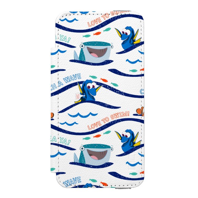 Coque Portefeuille Incipio Pour iPhone Trouver le Motif Dory Wave (Folio Devant)