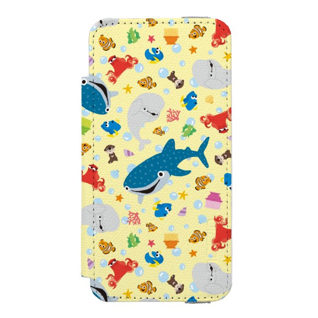 Coque Portefeuille Incipio Pour iPhone Trouver un Motif jaune sanglant (Folio Devant)