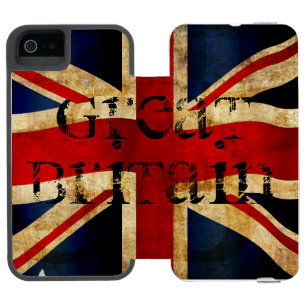 Coque-portefeuille iPhone 5 Incipio Watson™ Union Jack... Coque iPhone SE/5/5s