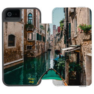 Coque-portefeuille iPhone 5 Incipio Watson™ Venise Italie La Ville Flottante