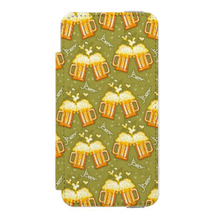 Coque-portefeuille iPhone 5 Incipio Watson™ Verres de motif de bière