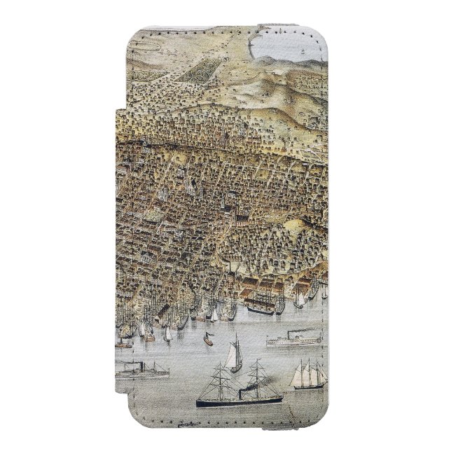 Coque Portefeuille Incipio Pour iPhone Vue de San Francisco, 1878 (Folio Devant)