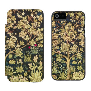 Coque-portefeuille iPhone 5 Incipio Watson™ William Morris Arbre De Vie Floral Art Vintage