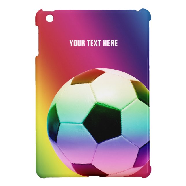Coque Pour iPad Mini Le football coloré Girly du football | (Dos)