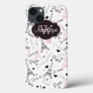 Coque pour iPad Paris Tour Eiffel Coeurs