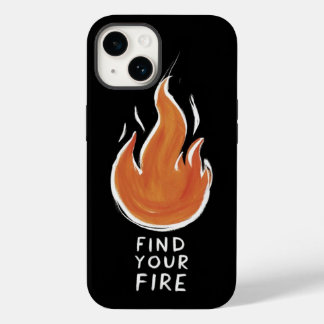 Coque Pour iPhone 14 Allumez Votre Passion | iPhone 14 Coque Feu Dessin