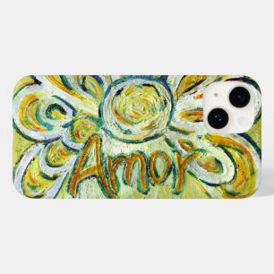Coque Pour iPhone 14 Amor Angel Word Art coque iphone personnalisé