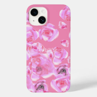 Coque Pour iPhone 14 Beau coque iphone rose Roses