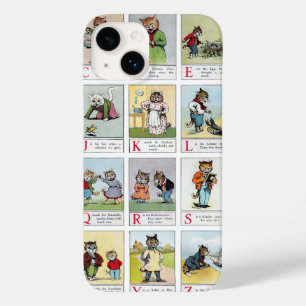 Coque Pour iPhone 14 Cat Alphabet, Louis Wain Coque-Mate coque iphone
