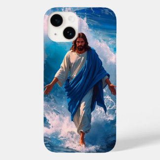 Coque Pour iPhone 14 Christ marche sur le coque iphone d'eau