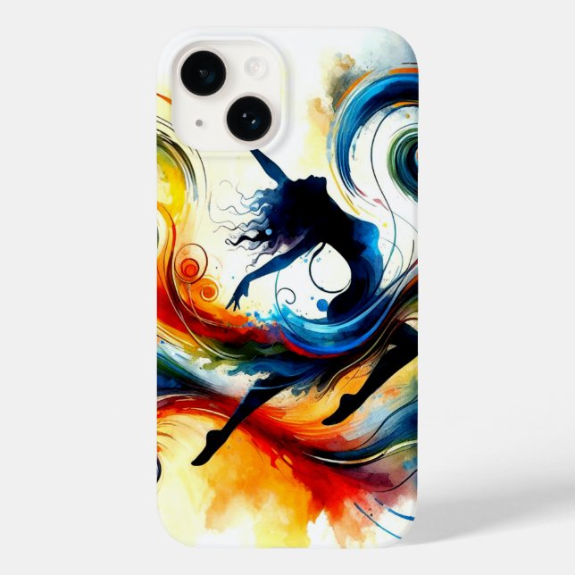 Coque Pour iPhone 14 Circle Dance fille iPhone 14 Coque (Verso)