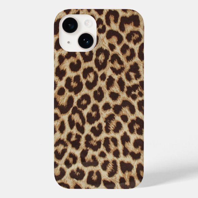 Coque Pour iPhone 14 Coque d'ID iPhone Chic Leopard (Verso)